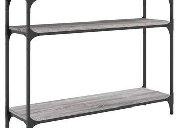 Stolik konsolowy szary dąb sonoma 100x29x75 cm WM-834038