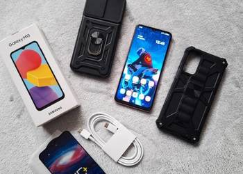 Samsung Galaxy M13 NFC 4/64 zestaw komplet bdb stan