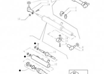 New Holland T6010 Reman-silownik hydr double acting, 28mm rod, 236.5mm str…