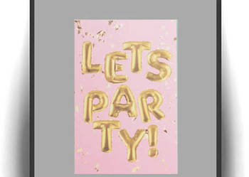 szaro pudrowy obrazek A4, boho plakat do domu, party plakat