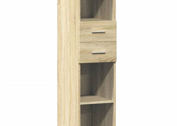 Wysoka szafka dąb sonoma 30x425x124 cm WM-846154