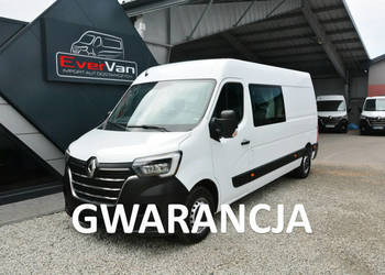 Renault Master max L3H2 7 osobowy brygadówka lift doka pełna opcja 70tys p…