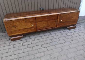 Komoda ART-DECO RTV Orzech Niska Solidna 200 Stara Antyk Po Renowacji.