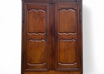 Stylowa stara szafa dwudrzwiowa, klasyczna estetyka, XIX/XX w.