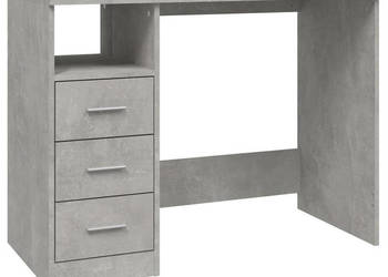 Biurko z szufladami szarość betonu 102x50x76 cm WM-823036