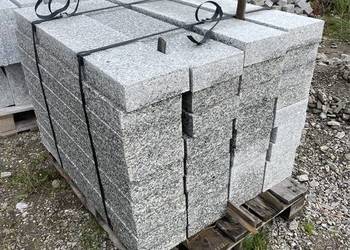 Obrzeże Ogrodowe 8x20x100 cm Szary Granit Opornik Krawężnik