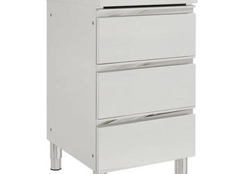 Szafka gastronomiczna z 3 szufladami stal nierdzewna WM-151179