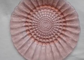 Rozalinowy talerz - patera Cora, HSG Ząbkowice, proj. Eryki Trzewik-Drost.