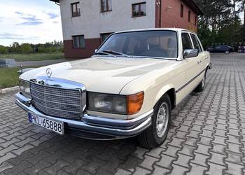 Mercedes S450SE / W116 klima Biale Tablice