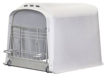 Domek dla cieląt pojedynczy CalfOTel XL-2 z progiem z przednią bramką iglo…