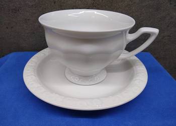 Filiżanka spodek Rosenthal Biała Maria