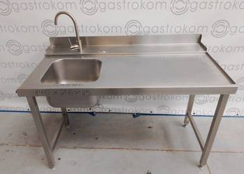 STÓŁ ZAŁADOWCZY DO ZMYWARKI ZE ZLEWEM 140x76x85
