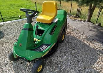 Kosiarka traktorek John Deere z koszem