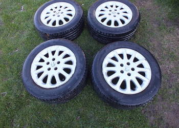 sprzedam opony 225/55r16 lato felgi alu peugeot 607 koła