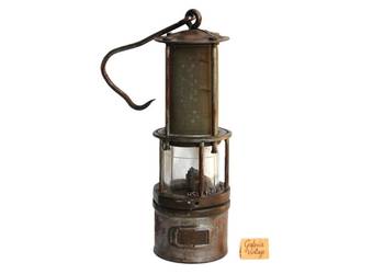 Lampa górnicza HSW 1986, benzynowa, industrial, loft, vintage