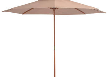 Parasol ogrodowy z podwójnym daszkiem 270 cm taupe WM-44520