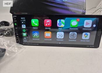 Radio samochodowe 1Din Android auto Carplay bezprzewodowy 6,9"