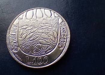 Stare monety 100 lir 1975 Watykan Rok Święty