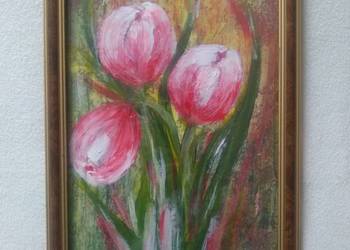 Tulipany obraz akrylowy na płótnie