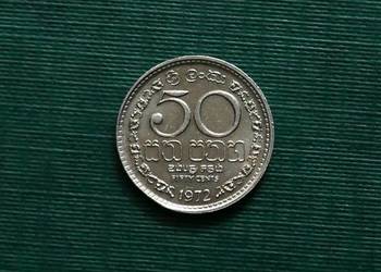 SRI LANKA - 50 centów, 1972r