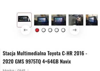 TOYOTA CHR 2016- 2020 Radio-nawigacja