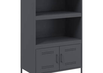 Szafka antracytowa 68x39x113 cm stal WM-842972