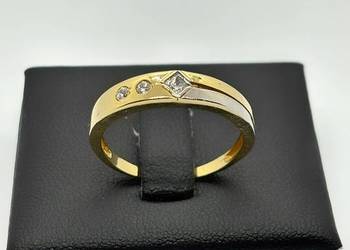 Nowy Złoty pierścionek pr 585 2,41g (Rozmiar 20)