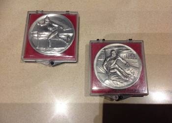 Medal Srebrny Narciarstwo  Biegowe, Narciarstwo Zjazdowe - Vintage