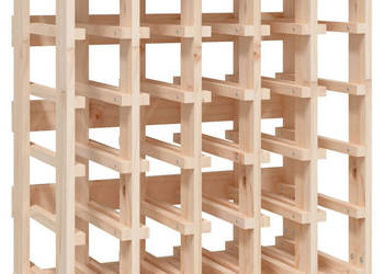 Stojak na wino 585x33x605 cm lite drewno sosnowe WM-822526