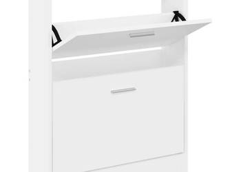 vidaXL Szafka na buty Biała 59x17x81 cm Drewno konstrukcyjne(SKU:342534)