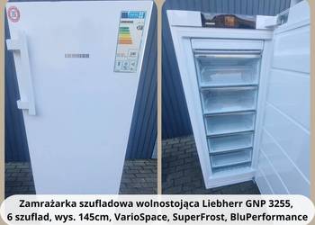 Zamrażarka wolnostojąca Liebherr GNP 3255 wys.145cm, VarioSpace, 6szuflad
