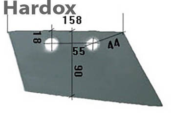 Lemiesz przedpłużka HARDOX 19114/P do pługa GREGOIRE BESSON