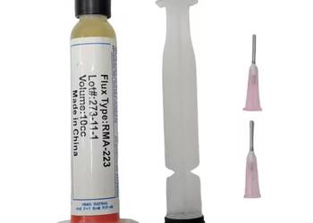 Zestaw pasty do lutowania w stylu strzykawki z końcówką ze stali nierdzewn