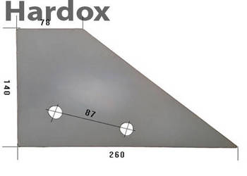 Płoza przednia HARDOX 930770051/L części do pługa POTTINGER
