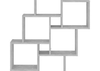Półka ścienna w formie kostek szarość betonu 78x15x93 cm WM-807173