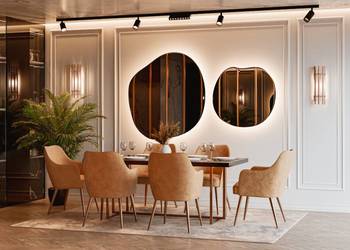 Lustro YOU&ME Duo LED – zestaw luster organicznych z podświetleniem,