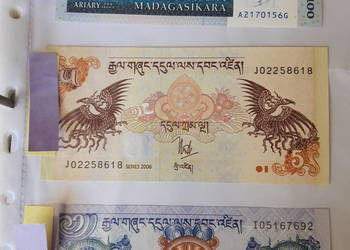 Banknot kolekcjonerski Bhutan, Madagaskar