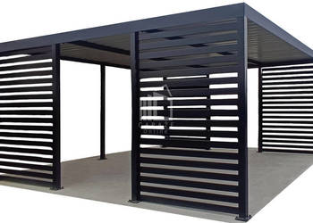 CarPort PREMIUM - Wiata samochodowa 5x5 Antracyt - ID944