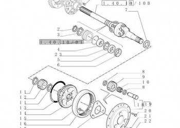 New Holland T6090 T6070 Wałek 12/14t 84194850