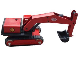 Stara zabawka koparka ładowarka MIR USSR unikat kolekcjonerski 80 lata