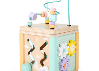 Drewniana kostka edukacyjna sorter mula ECOTOYS