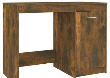Biurko przydymiony dąb 100x50x76 cm materiał drewnopochodny WM-815486