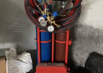 Zestaw spawalniczy tlen + acetylen na wózku – kompletny, gotowy do pracy