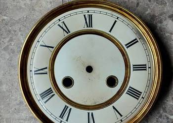 695 Tarcza zegara ściennego blaszana malowana 15cm 56,5/33