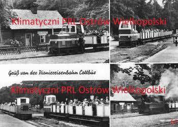 Post carte Gruss von der Pioniereisenbahn Cottbus Berlin