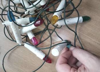 Lampki choinkowe z lat PRL.