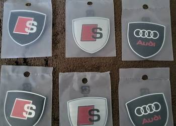 Emblematy, znaczki Audi zestaw 2 sztuki
