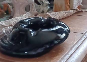 MIODOWE SZKLO CIĘZKA PELNE SZKLO POLSKA HUTA POPIELNICA