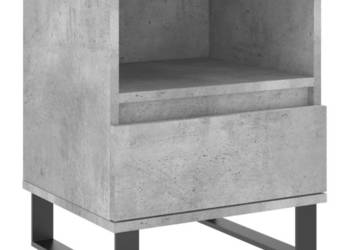 vidaXL Szafka nocna, szarość betonu, 40x35x50 cm(SKU:830644)