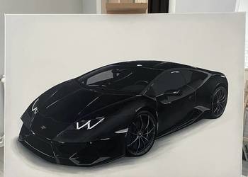Obraz na półtonie Lamborghini akryle